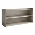 Tot Mate Shadow Elm Laminate Toddler Shelf - 46 x 23 1/2'' x 30 1/2''; Unassembled. 538TM2226BLR